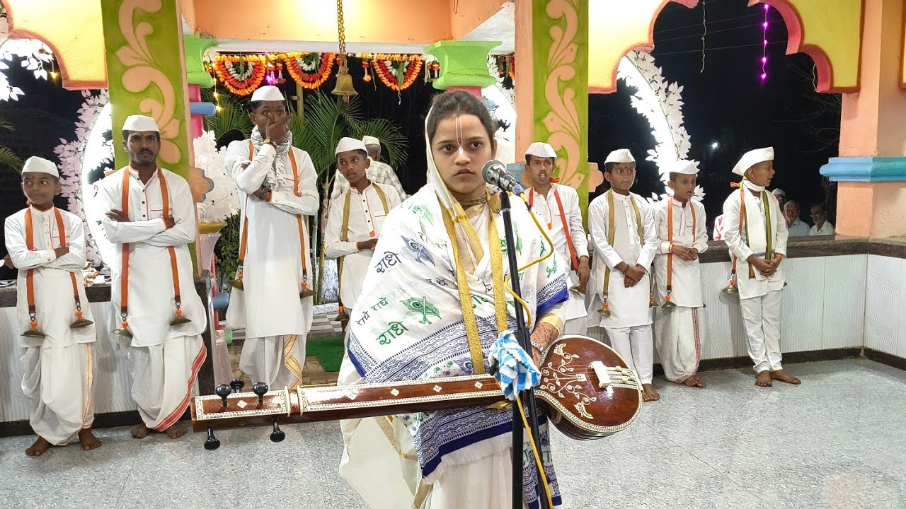 कीर्तन ह.भ.प. कु. सानिकाताई मोरे - आळंदीकर । श्री विठ्ठल रखुमाई मंदिर मुंढे शिर्केवाडी