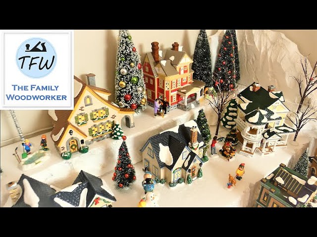 A Beautiful Dept 56 Snow Village Christmas Setup