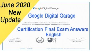 Google Digital Garage Certification Final Exam Answers June 2020 New Update