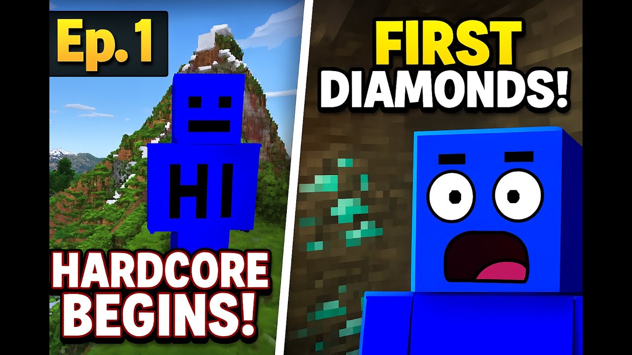 | Hardcore Minecraft Begins! 1000 Days Challenge | PART 1