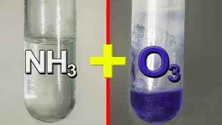 I poured liquid ammonia in LIQUID OZONE! NH4O3