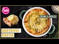 Kartoffelgratin mit Zopfmuster  / Sallys Welt