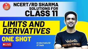Limits and Derivatives | NCERT/RD Sharma Solutions for Class 11 Maths 📖 | Arvind Kalia Sir | Vedantu