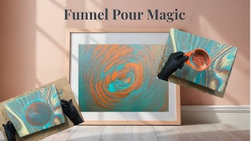 Funnel Pour Magic - Easy Acrylic Pouring Technique for Unique Fluid Art