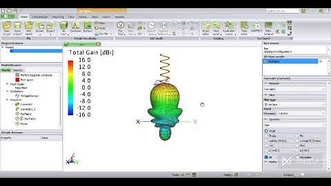 Designing and simulating a helical antenna in Altair Feko
