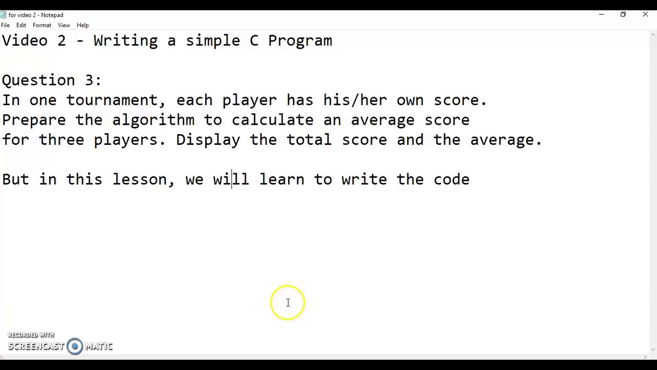 Basic C program with simple operations - YouTube