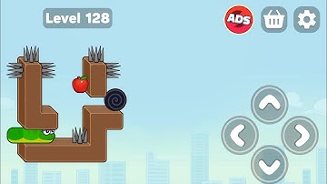 Snake Puzzle Slither to Eat Level 128 Walkthrough Solution