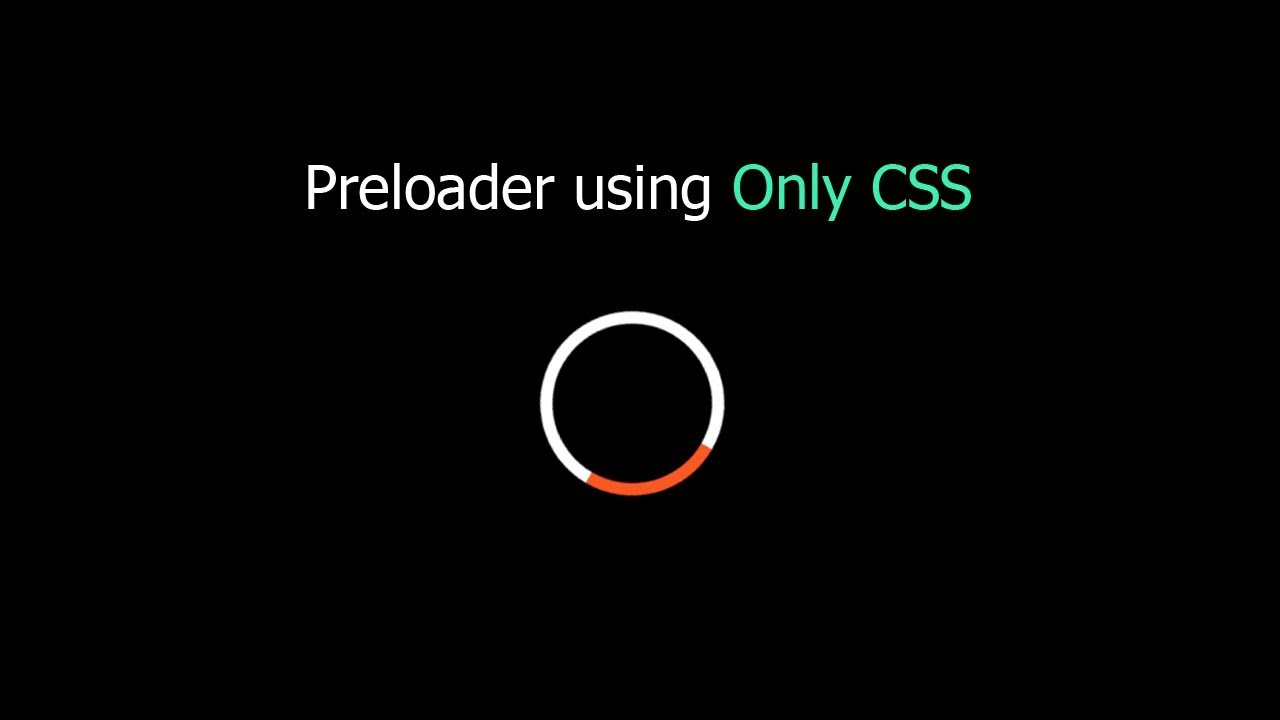 Preloader / Pageloader using html css - YouTube