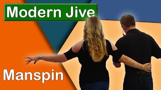 Famous Modern Jive Dance - Beginners Basic Moves - 'Manspin'  [updated - 2020] Wealth