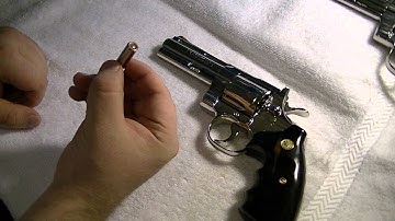 Colt Python .357 Nickel Plated 4" and 6" Close Up