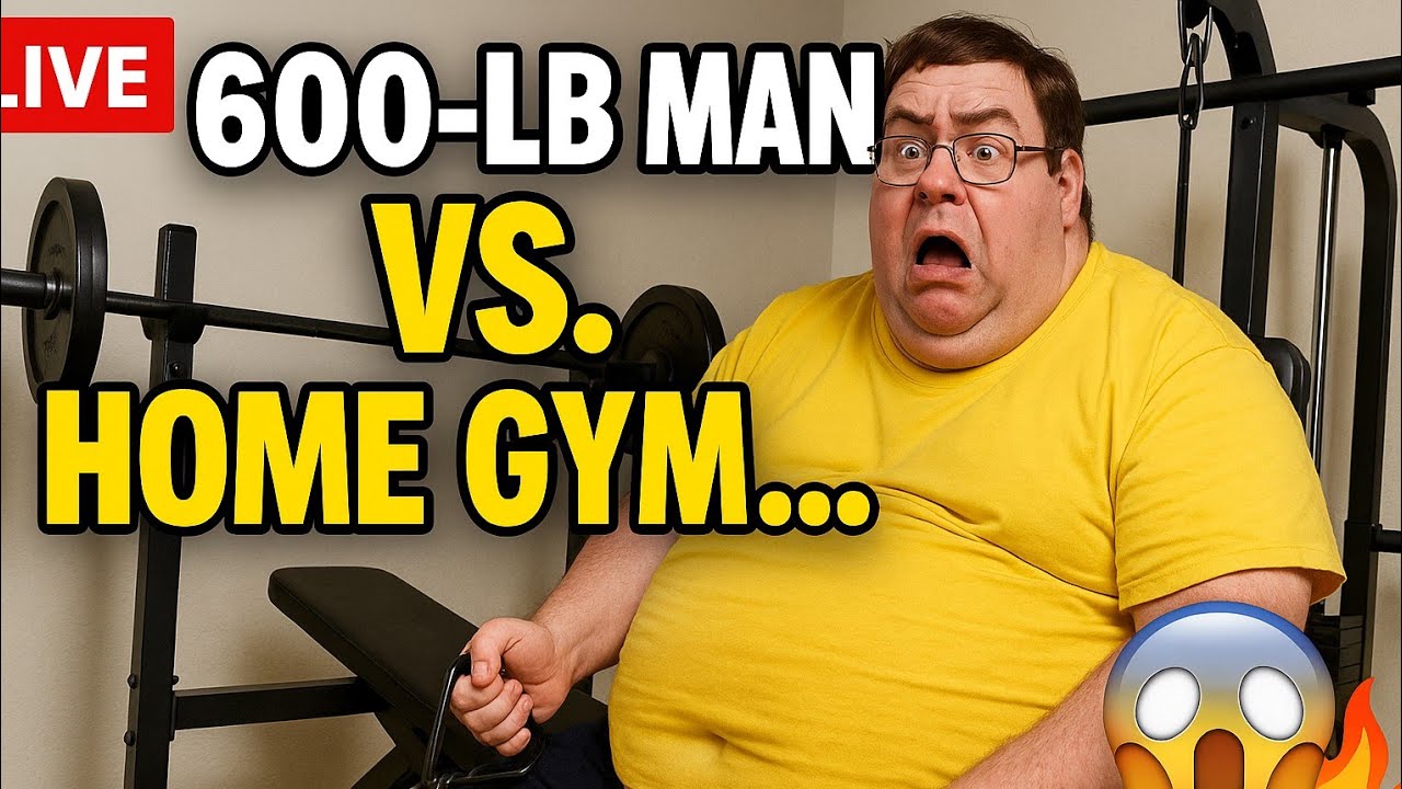 😂💪 LIVE: 600-LB Man Attempts a Workout… Home Gym Files for SURVIVAL 😱🔥 