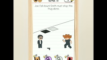 brain test 2 Smith and Joe part 2 level 11 Joe fell down Smith must stop this thug alone.