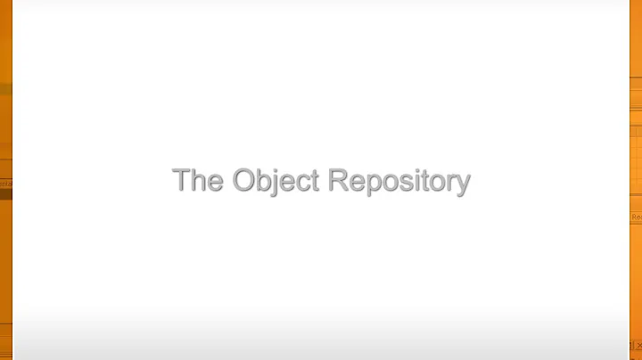 3 2 The QTP Object Repository