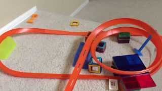 Hot wheels and BluTrack Roller Coaster