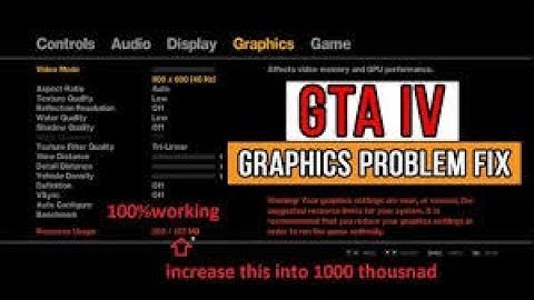How to Increase Resource Usage in Gta 4 | GTA 4 Resource usage probem - FixED | 100% Working