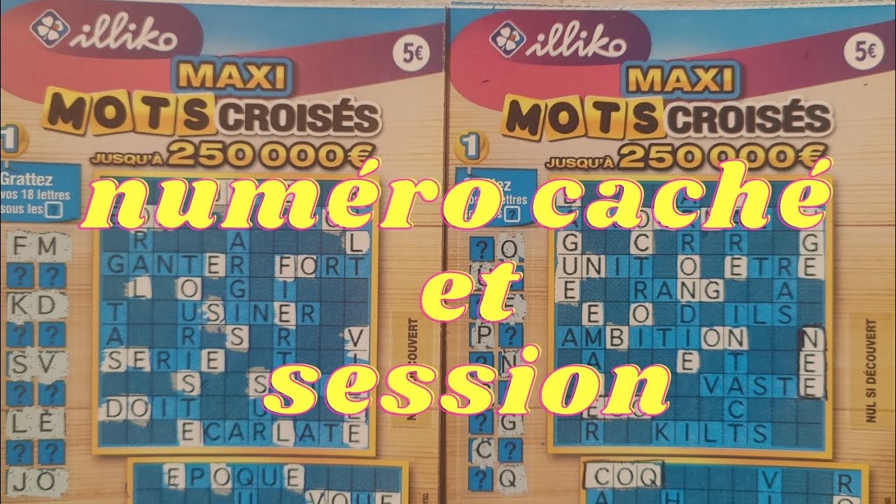 🛑 Grattage du 7 mars 🍀 numéro caché et 80€ de Maxi mot croisé 😱