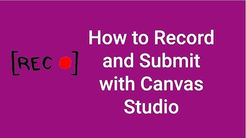 Recording a video presentation with webcam in Canvas Studio