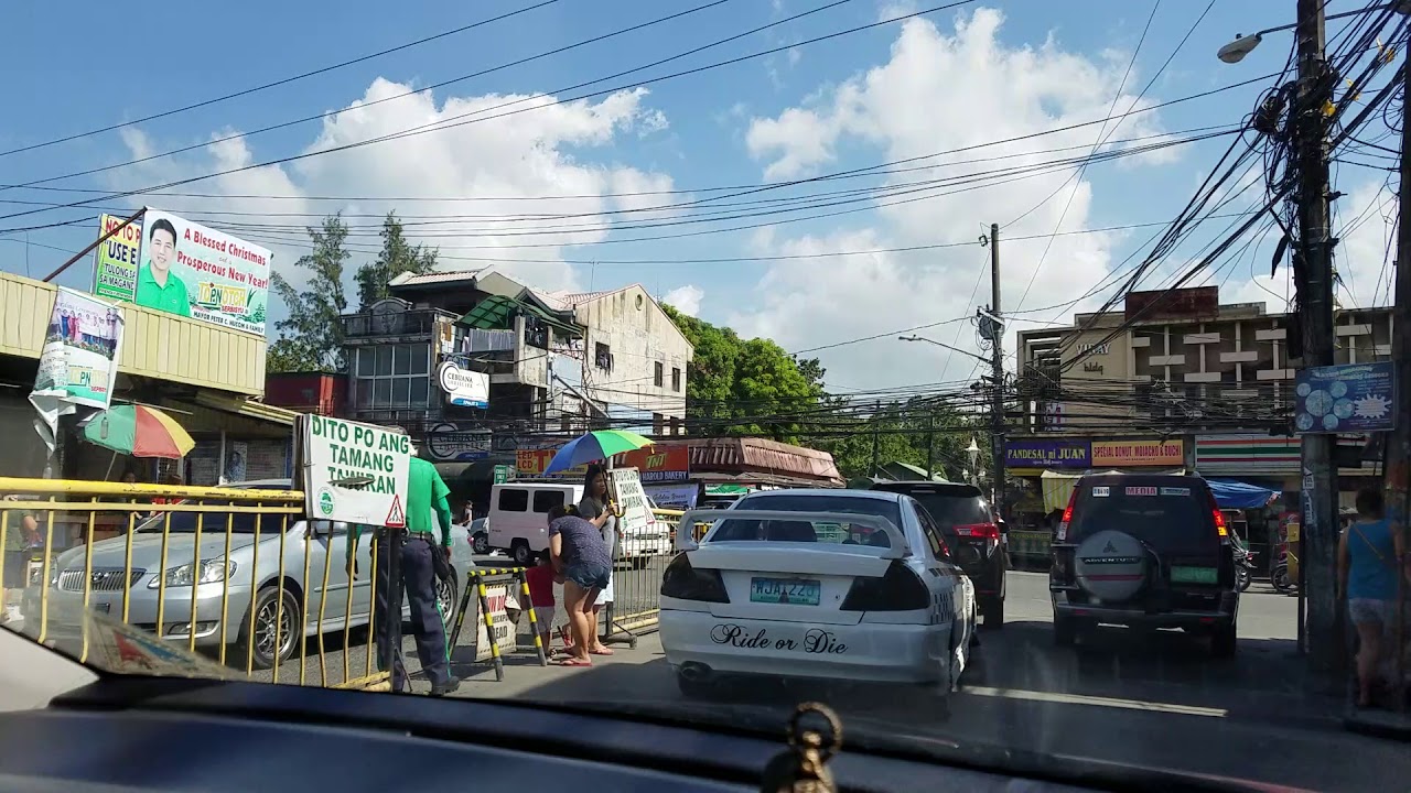 Traffic in Apalit, Pampanga, Philippines.