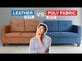 Leather vs Poly Fabric Sofa | MF Home TV