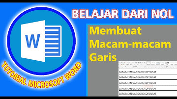 🟢TUTORIAL CARA MEMBUAT GARIS KOP SURAT DI MICROSOFT WORD UNTUK PEMULA