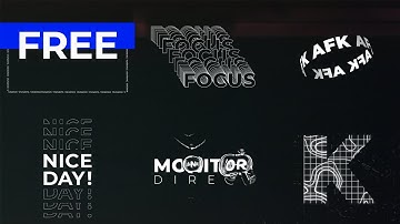 Free Kinetic Typography Pack