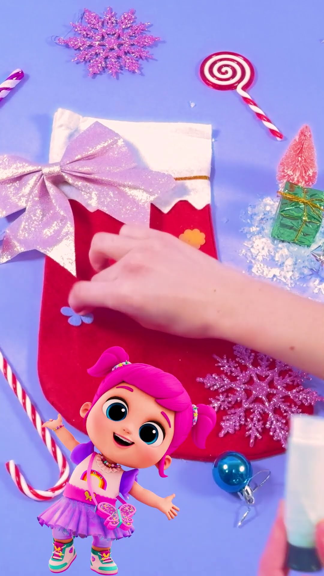 Step by Step Decorating Christmas Stockings with Jill! #shorts #stockings #nurseryrhymes