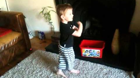 Jacob playing Dance Central for Xbox 360 Kinect
