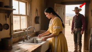 “Please Pack Your Things,” The Lonely Cowboy Saw The Native Widow Washing Dishes in The Cabin