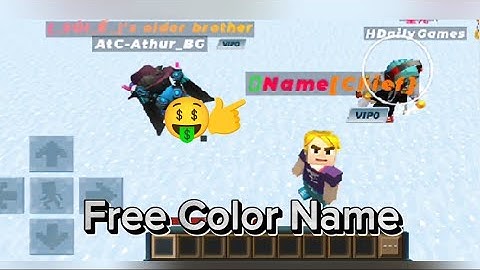How to get Free Color name🤑 || BlockMan Go