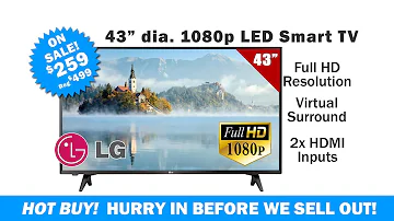 LG 43" Smart TV Model 43LJ500M