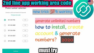 2nd line app | working area code problem solved | 2nd line and TextNow app