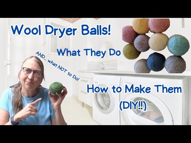 How to Make Dryer Balls - Step by Step - 10 rows a day