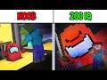 Monster School: 200 IQ IMPOSTER TURN INTO GIANT CHALLENGE - Among Us Minecraft Animation