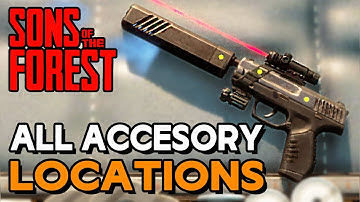 Sons Of The Forest - All Pistol Accesory Location | Where To Get All Pistol Accesories