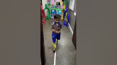 Kindergarten Activity - WALK IN STRAIGHT LINE @ URBAN KIDS PLAY SCHOOL