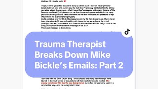 Trauma Therapist Breaks Down Mike Bickle’ Emails: Part 2