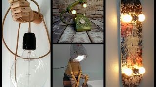 35 Awesome DIY Lamp Ideas - Recycled Crafts Ideas