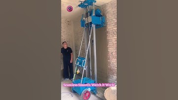 Robot Plasterer: Watch This Machine Make Walls PERFECT While Humans Chill! #ConstructionTech # 🧱