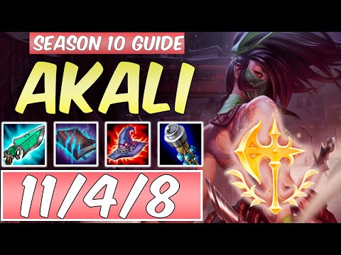 LEARN HOW TO PLAY AKALI SEASON 10 | BEST Build & Runes | Season 10 Akali guide | League of Legends