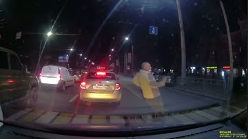 Crossing Pedestrian Barely Missed by Bus || ViralHog