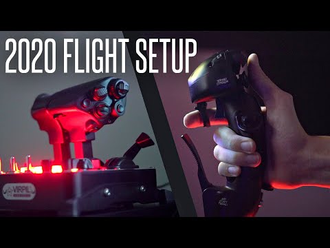MY 2020 FLIGHT SIM SETUP! - Drewski's HOTAS, Rudder, and Headtracking Review!