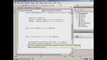 XNA Tutorial Make a Game Object Lesson 3 Part3