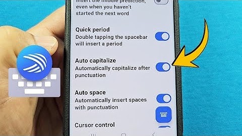 Turn on Auto Capitalize Microsoft SwiftKey Keyboard