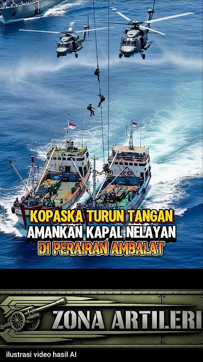 Kopaska captures foreign vessels in Ambalat waters #shorts