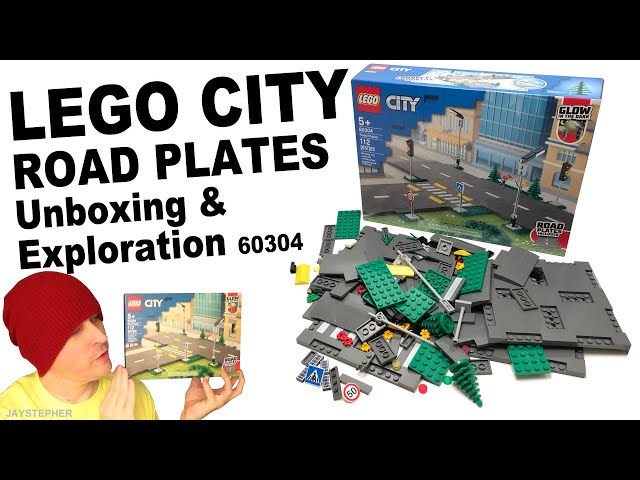 LEGO City Road Plates 60304 Unboxing, Exploration, & Review 