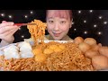 ASMR カルボプルダックポックンミョン Buldak Bokkeum Myun 까르보불닭볶음면【咀嚼音/大食い/Mukbang/Eating Sounds】