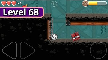 Red Ball 4 - Football - Into The Cave - Level 68 - Android Gameplay