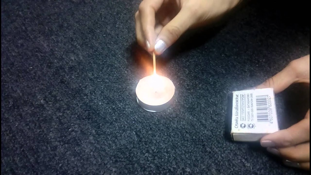 How to light a candle using matchbox - YouTube