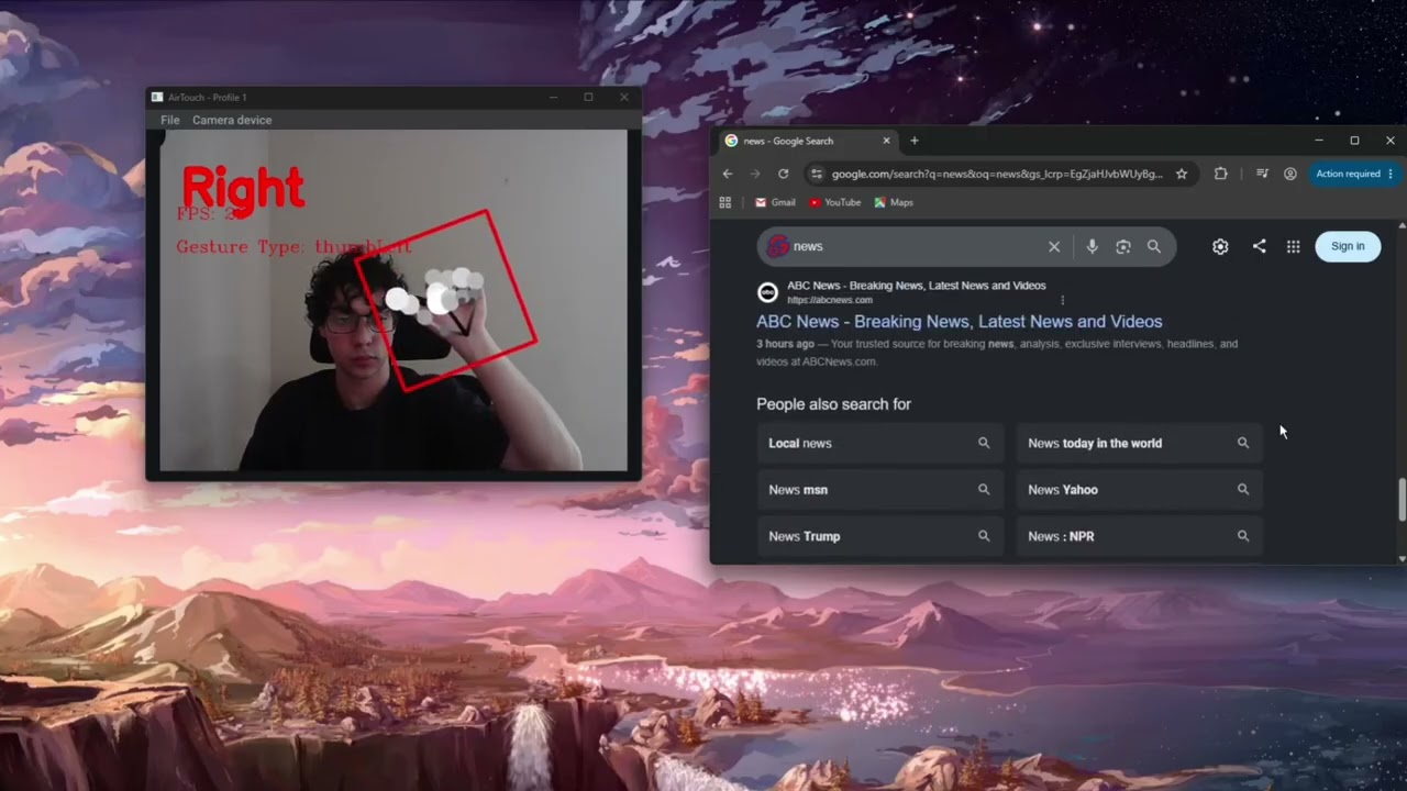AirTouch Mouse Speed, Scroll and Double-Click Settings