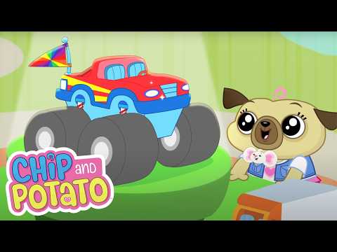 Fast Cars | Chip and Potato - WildBrain | Cartoons For Kids | Watch More on Netflix